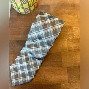Michael Kors Gray and Blue Mens Tie Onesize